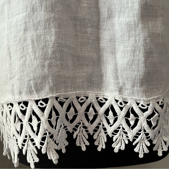 Valentina Naldi Linen White Top - Picture 5 of 6